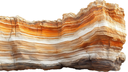[Transparent Background PNG]Colorful Layered Rock Formation