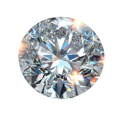 [Transparent Background PNG]Sparkling Round Cut Diamond Illustration
