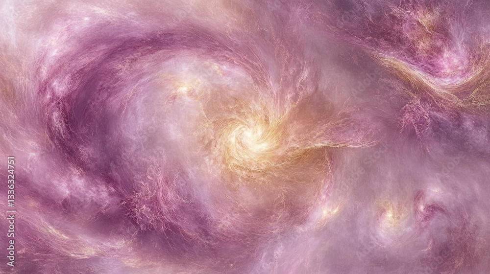 Poster The abstract swirling patterns create a mesmerizing dreamlike composition in colors