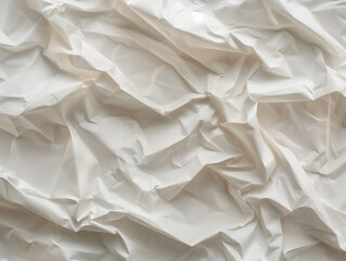 Obraz premium Crumpled white paper texture with shadows.