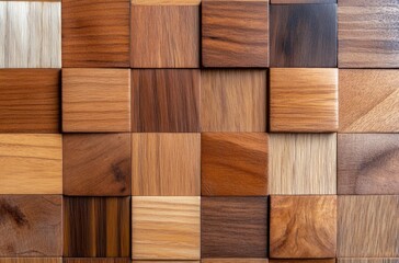 Decorative Wood Blocks Background. Can be used for texture, wall art, or design