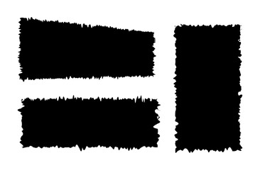 Set of torn papers,torn sheet  sign,piece of torn page