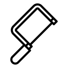 Coping saw icon. Vector line icon