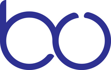 Circle logo with the letter BC inside. letters connecting with circles. Logo circle modern abstract