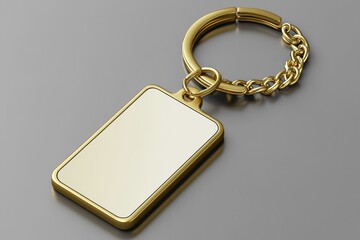 Fototapeta premium Blank space on keychain mockup for showcasing design ideas.