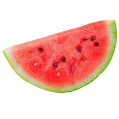 Red Ripe Watermelon isolated on white background