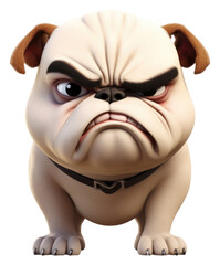 Naklejka premium PNG Puppy bulldog animal mammal pet.
