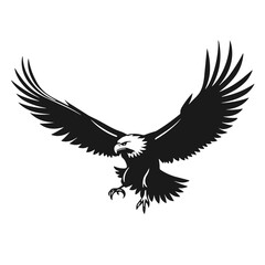 Fototapeta premium Eagle soaring with outstretched wings