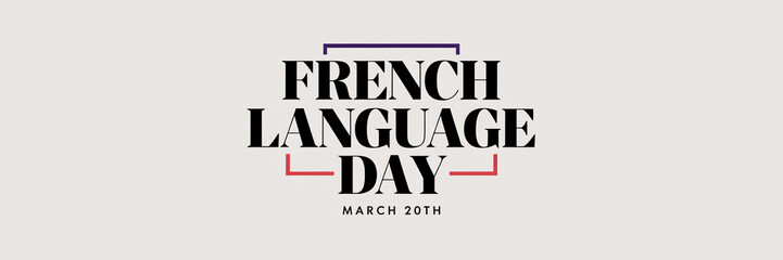 Obraz premium French Language Day