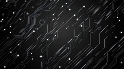 Abstract Tech Circuit Background