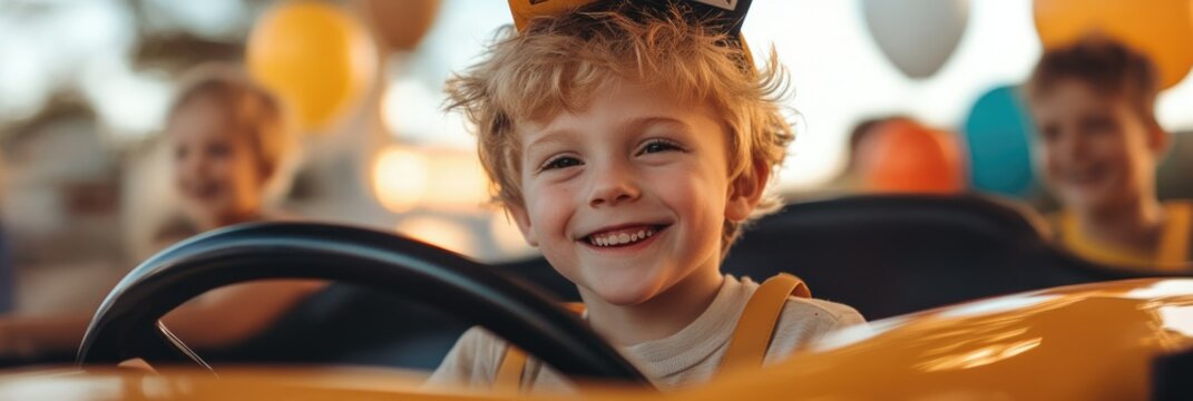 Race Car Birthday Bash Invite. Kids' Celebration with Exciting Racing Theme.