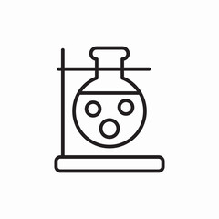 Laboratory test tube stand icon vector sign