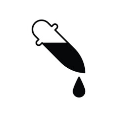 Pipette  vector icon stock illustration