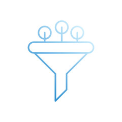 Filter  vector icon stock illustration