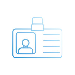 Id Card vector icon stock illustration