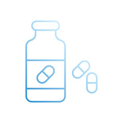 Pill  vector icon stock illustration