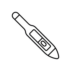 Thermometer vector icon stock illustration 