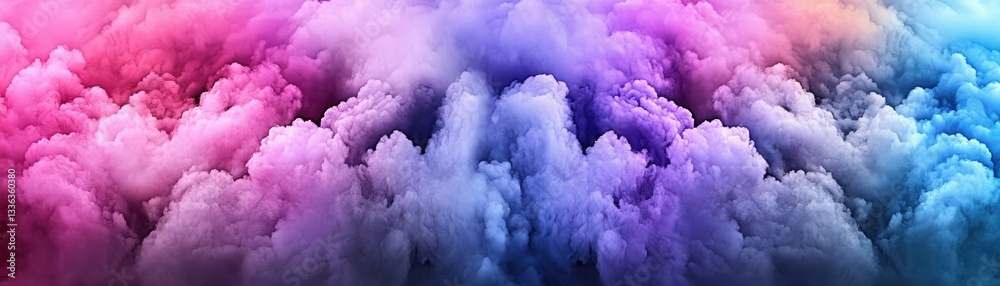 Poster a vibrant gradient of colorful clouds fills the frame entirely