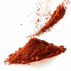 red paprika powder flying