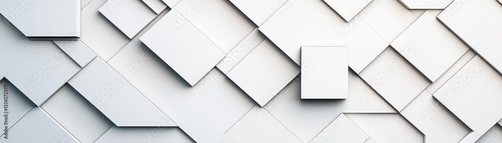 Poster Abstract 3D diagonal lines with white and gray color scheme