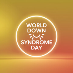 Obraz premium World Down Syndome Day Logo