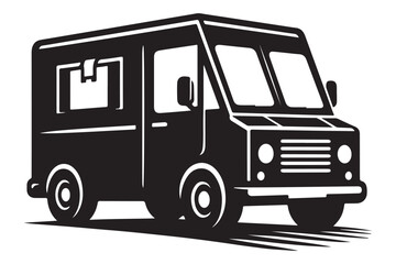 Delivery Truck Icon Vector Illustration Cargo Transport Design Element