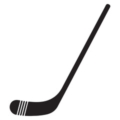 Hockey Stick Silhouette Vector Illustration for Sports Designs