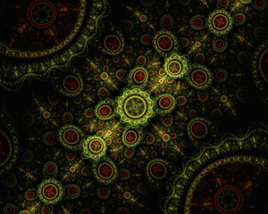 Abstract mechanical background, steampunk design.