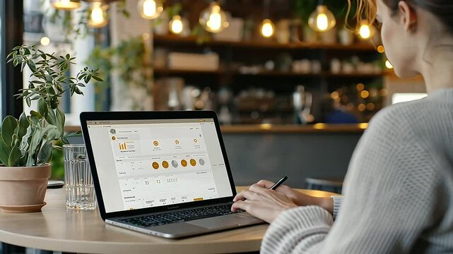 Team Collaboration on SaaS Dashboard in Cozy Caf&eacute;