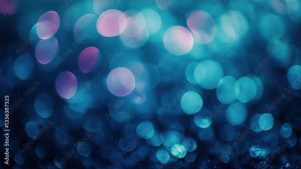 Poster the image shows multiple out of focus glowing circular lights