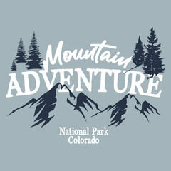 Mountain Adventure National park Colorado.eps