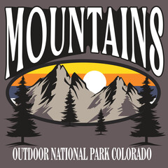 Mountains Outdoor National Park Colorado.eps