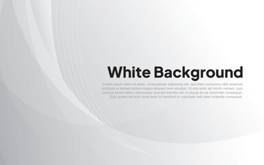White Abstract Background Presentation. background grey effect decoration. Modern graphic design element concept for presentation