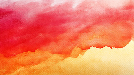 red and orange watercolor abstract texture wallpaper isolated on white or transparent background