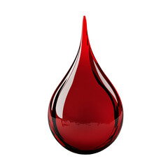 Obraz premium [Transparent Background PNG]Red Blood Drop Illustration