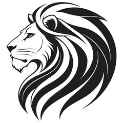 Loin vector, Loin Head Illustration, Minimalist Loin Head Logo 