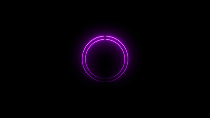 abstract neon circle illustration. background 4k illustration. 