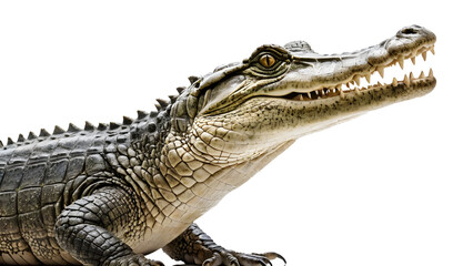 Fototapeta premium Alligator Crocodile isolated on transparent background.
