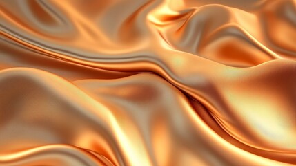 Fototapeta premium Golden Silk Fabric Texture