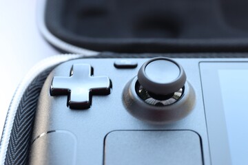 Steam Deck, a portable game console, 