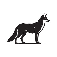 black wolf vector illustration