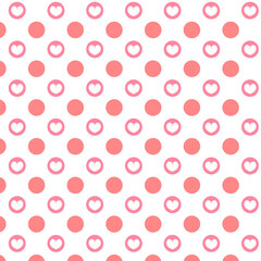 red polka dots pattern
