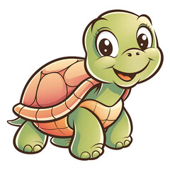 Fototapeta premium funny turtle cartoon