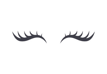 Obraz premium Eyelashes vector elements, various styles of eyelashes, perfect eyelashes for beauty makeup brands.