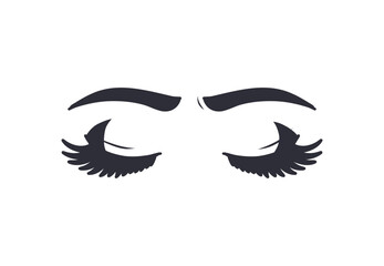 Eyelashes vector elements, various styles of eyelashes, perfect eyelashes for beauty makeup brands.