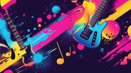 Fototapeta premium Experience the vibe music festival gigapixel downtown social media post energetic atmosphere bird's eye view catch the beat