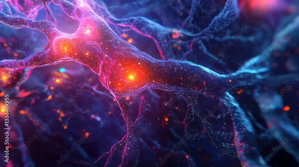 Poster creating abstract flowing neural network art digital realm visual imagery virtual environment artist