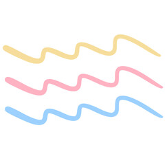 Pastel Wavy Underline