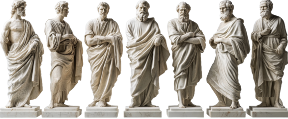 [Transparent Background PNG]Ancient Roman Statue Figures Collection