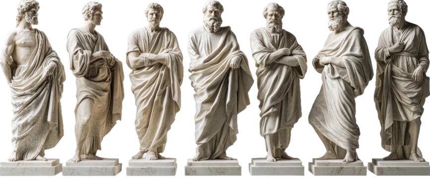 [Transparent Background PNG]Ancient Roman Statue Figures Collection